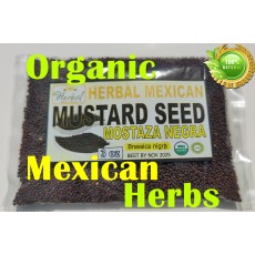 Semilla de mostaza Negra, Mostaza Negra : Brassica nigra, Black mustard seed